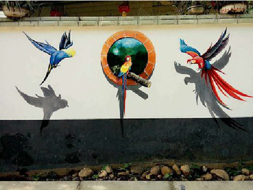 自贡视觉错位-3D墙绘设计