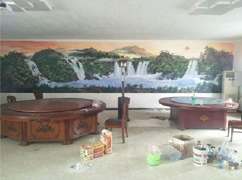 自贡墙绘-写实风景