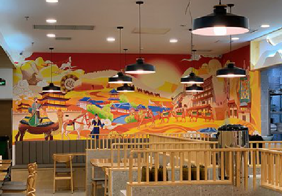 自贡商业空间彩绘介绍。