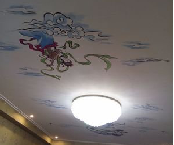 自贡如何快速绘制天花板上的手绘墙?