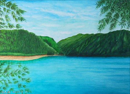 自贡在墙绘中，如何绘画绿水青山？