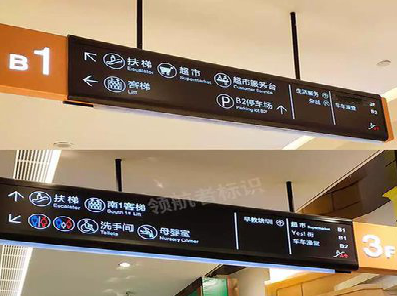 自贡如何通过商场标识牌引导客流分布？